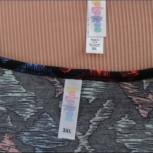 LuLaRoe Lynnae long sleeve shirts bundle size 3XL - Picture 6 of 6